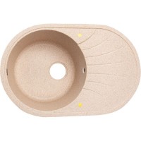 Мойка DR.GANS АРЕНА 76Х49 см, глубина 20 см, мрамор, цвет терра