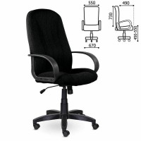 Кресло офисное Brabix Classic Ex-685, ткань С, черное, 532022