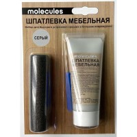 Шпаклёвка мебельная со шпателем Molecules 55 г цвет серый