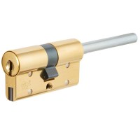 Цилиндр Cisa RS3 OL3S7-12.66, 35x10x25 мм, ключ/шток, цвет латунь, без вертушки