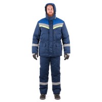 Костюм УРЕНГОЙ утеплённый, т/.синий-василек, 4 кл пояс (разм. 96-100, рост 182-188)