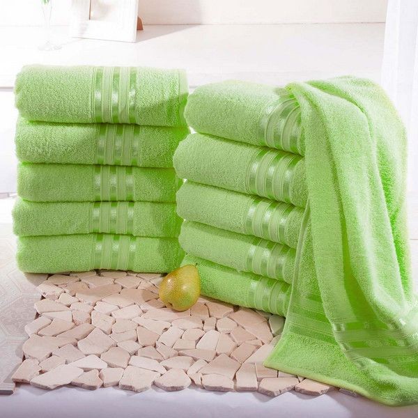 Полотенце для лица Harmonika Цвет: Светло-Зеленый (50х80 см - 10 шт) br34527
