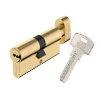 Цилиндр Standers TTAL1-3535NBGD, 35x35 мм, ключ/вертушка, цвет латунь