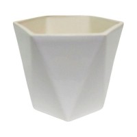 Кактусник 9x10x9 см v0.49 л керамика белый