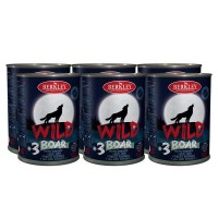 Консервы Berkley Wild для Собак всех возрастов Кабан с Пастернаком, Сладким Луком и Лесными Ягодами №3 400г (6 шт.)