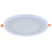 Светильник встраиваемый светодиодный Gauss Backlight BL119 круглый 12/4 Вт 4000 K, алюминий/акрил, цвет белый