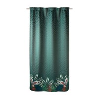 Штора на ленте Shangri La 150x260 см цвет зелёный