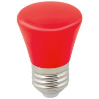 Лампа светодиодная Volpe Decor Color E27 колокольчик Лм 1 Вт красный
