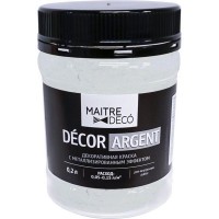 Краска декоративная Maitre Deco Decor Серебро 0.2 л цвет серебряный