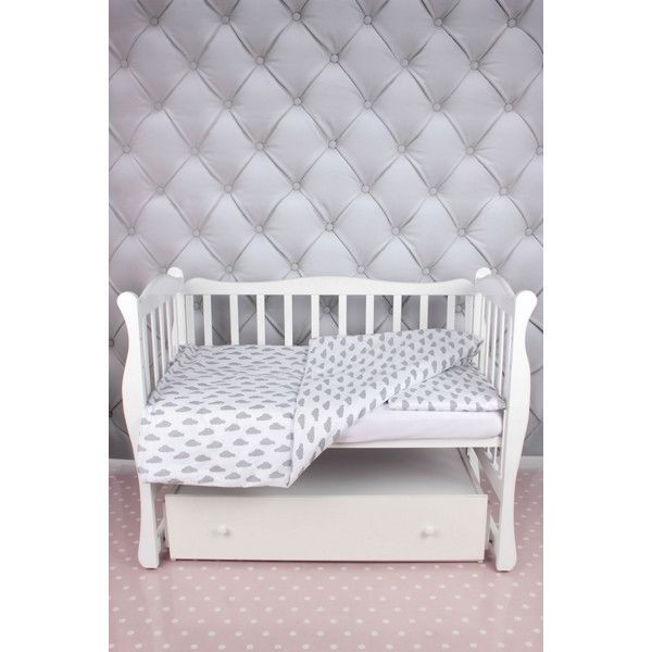 Комплект постельного белья AmaroBaby Baby Boom Облака в кроватку, бязь 3 предмета
