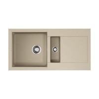 Кухонная мойка OMOIKIRI Sakaime 86-2-SA 86х46,5см искусственный гранит/бежевый