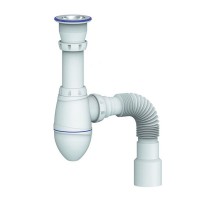 Сифон для умывальника Unicorn A220 ИС.110309 с гофротрубой