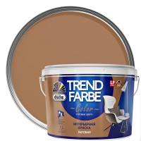 Краска для стен и потолков Trend Farbe цвет Глиняный замок 1 л