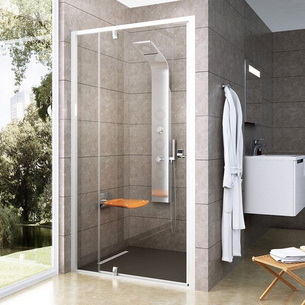 Душевая дверь Ravak Pivot PDOP2-120 белый профиль, прозрачное стекло 03GG0100Z1