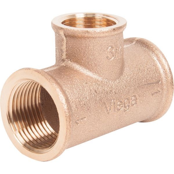 Тройник Viega 264420, внутренняя резьба, 1x3/4x1 "34;, бронза 264420