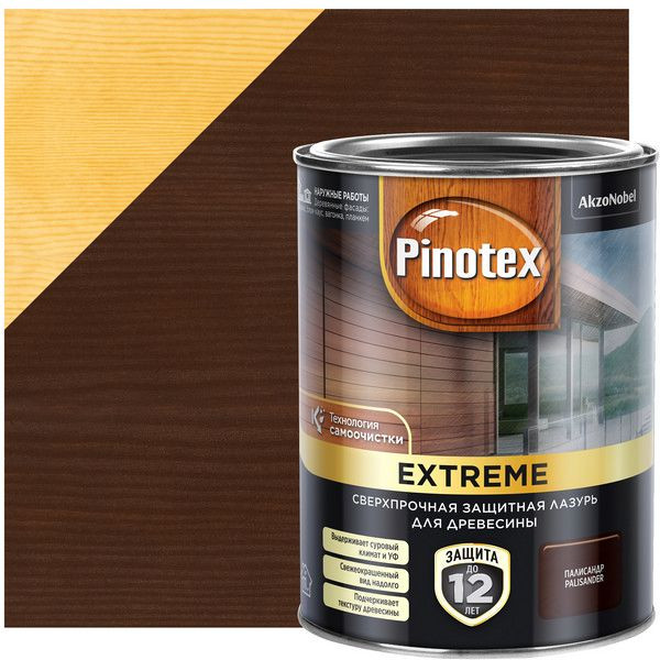 Лазурь для дерева Pinotex цвет палисандр 0.9 л