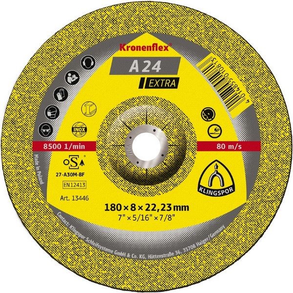 Зачистной круг Klingspor Kronenflex Extra A 24 EX 150 x 6 мм 235371 10 шт