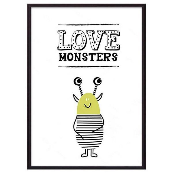 Постер Дом Корлеоне Монстр "34;Love monsters "34; 07-0641-30х40, 30х40 см