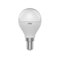 Лампа светодиодная Gauss Basic E14 220 В 7.5 Вт шар 3.4 м² свет нейтральный белый