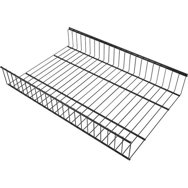 Полка-корзина проволочная НСХ 95x553x379 мм, цвет черный