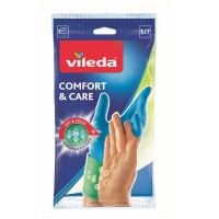 Перчатки хозяйственные Vileda латекс S