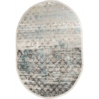 Ковёр полиэстер Rodos 7435A овальный 160x230 см