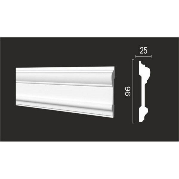 Молдинг стеновой DECOR-DIZAYN DD601 25х2000 мм