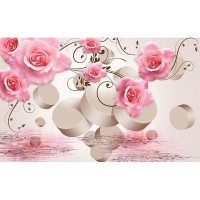 Фотообои WonderWall 3D Розы 105 280х450см
