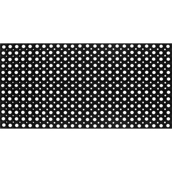 Коврик Flavio 50x100 см, резина, цвет чёрный