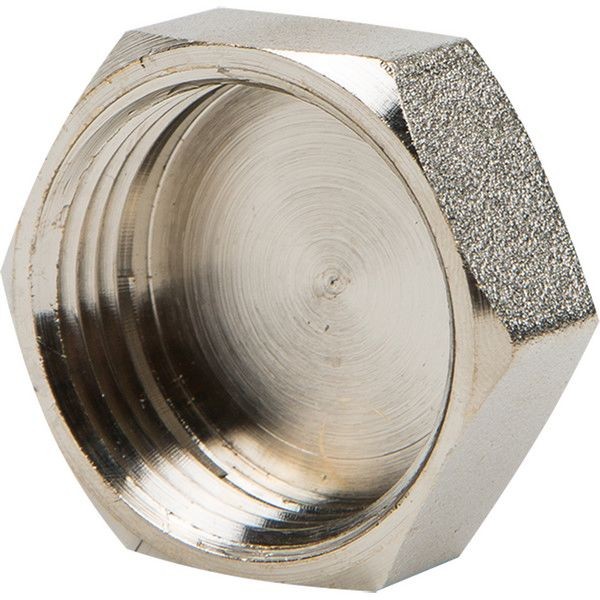 Заглушка Valtec, внутренняя резьба, 1 "34;, никелированная латунь
