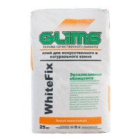 Клей для натурального камня Glims WhiteFix, 25 кг