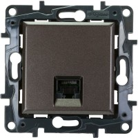 Розетка компьютерная встраиваемая Legrand Structura RJ45, UTP cat 5, цвет магнезиум