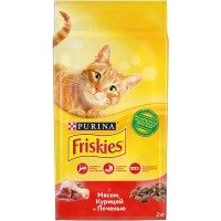 Сухой корм для кошек Friskies® мясное ассорти, 2 кг