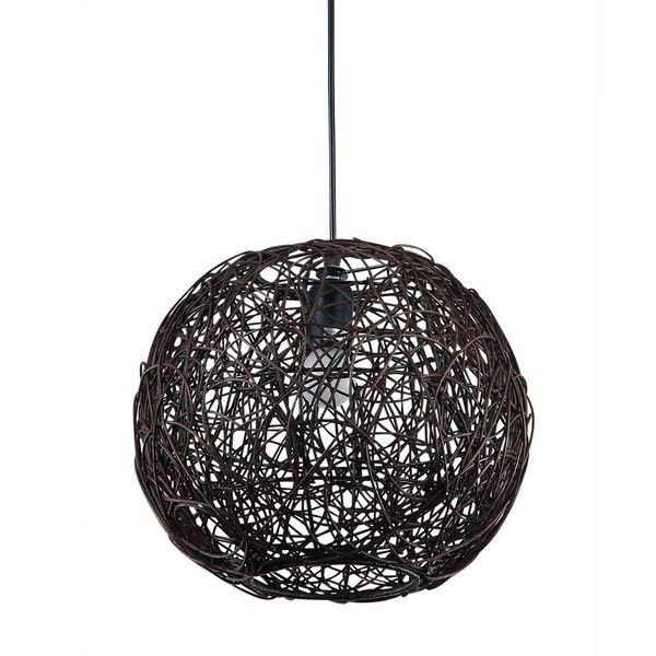 Подвесной светильник Vitaluce «Sfera» V6919/1S, 1хE27х60 Вт, металл, цвет чёрный