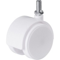Колесо поворотное, без тормоза LWT850WH 50 мм, до 30 кг, цвет белый