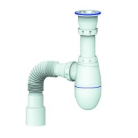 Сифон для кухни Unicorn B220 ИС.110310 выпуск 1.1/2 "34; с гофротрубой