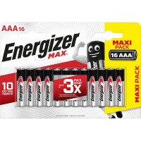 Батарейка алкалиновая Energizer Max AAA, 16 шт.