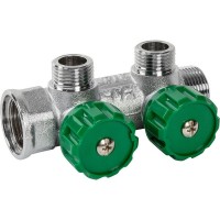 Коллектор Multifar с наружной резьбой на 2 выхода 3/4 "34;х1/2 "34;