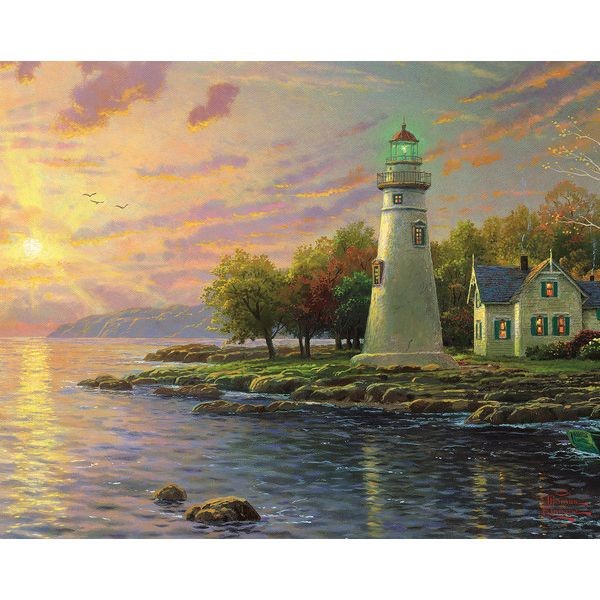 Постер «Пейзаж с маяком» 39x49 см