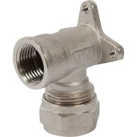 Водорозетка обжимная Valtec, 20х1/2 "34; мм, никелированная латунь VTm.354.N.002004