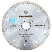 Алмазный диск по керамограниту 180x1.6x7x25.4 Kronger Керамика