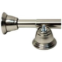 Карниз для ванной Bath Plus Матовое серебро 122-218 см
