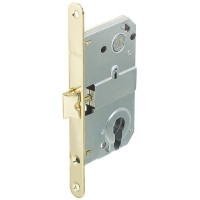 Защёлка под цилиндр EDS-50-85 KEY, с ключом, металл, цвет золото