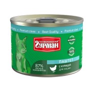 Консервы для кошек ЧЕТВЕРОНОГИЙ ГУРМАН Паштет Курица 190 г