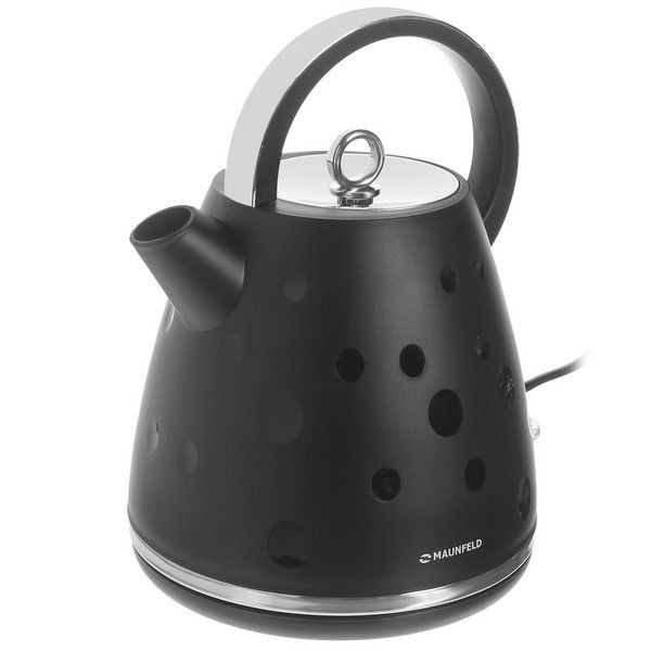 Чайник электрический MAUNFELD MFK-647, 1.7 л, 2200 Вт, цвет чёрный