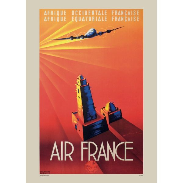 Плакат "34;Просто Постер "34; Air France 40x50 в подарочном тубусе 737997756821
