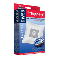 Пылесборники Topperr DW 50 4шт + фильтр для пылесосов Daewoo