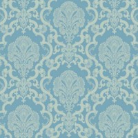 Обои бумажные York Wallcoverings Williamsburg голубые WM2564 0.68 м