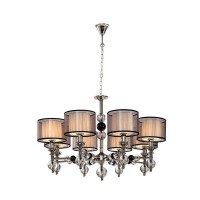 Люстра подвесная Lumien Hall Monelya LH1054/8H-NK-WT E14 8 ламп 24 м²