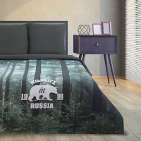 Комплект постельного белья двуспальный Этель Wildlife 4675234, поплин